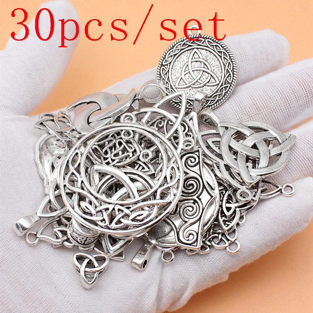 

Triquetra Knot Charms For Jewelry Making Earrings Accessories DIY 30pcs/set