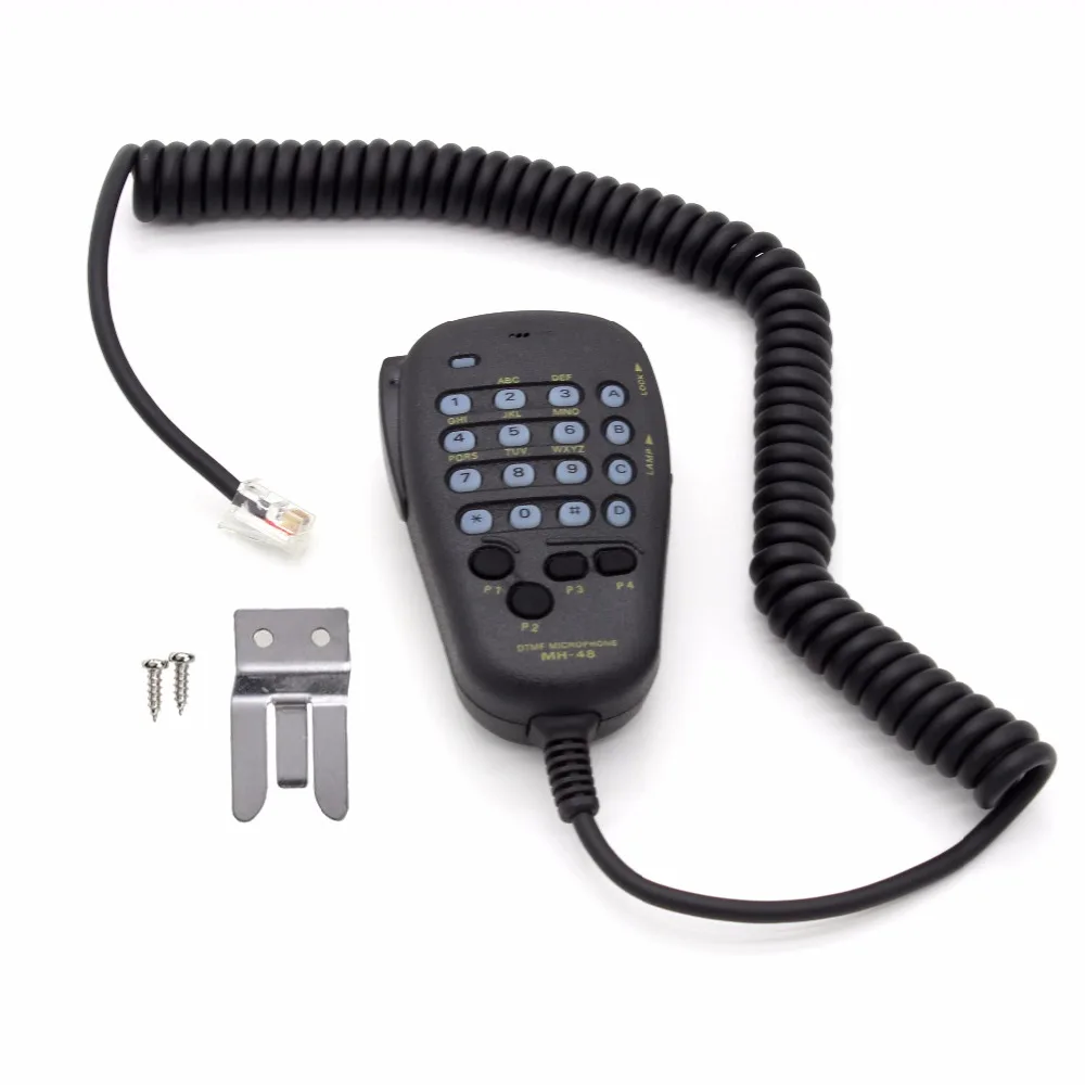 6 Pin Mh-48a6j Handheld Shoulder Mic with Button for Yaesu Car Mobile Radio Ft-1500 Ft-1802 Ft-1900 Ft-2600 Ft-2800 Ft-2900 Ft-3