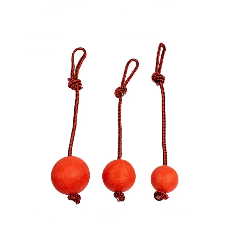 

Мяч для собаки, игрушка для щенка, булочки для щенков, игрушки, твердые резиновые мячи с веревкой, игрушка для домашних животных