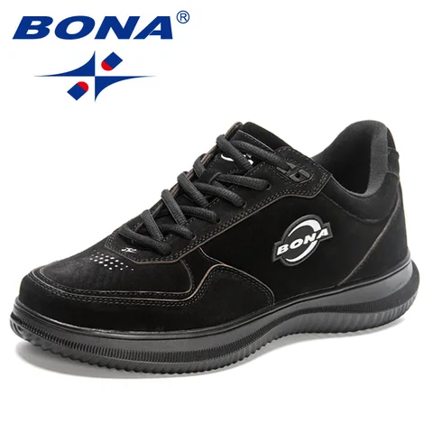 Кроссовки BONA мужские из замши, дышащая Спортивная обувь для бега, легкие дизайнерские, 2023