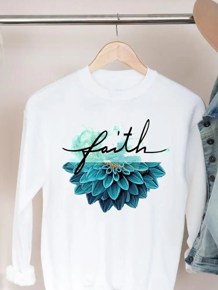 

Женский свитшот с принтом в виде цветка, в стиле 90-х