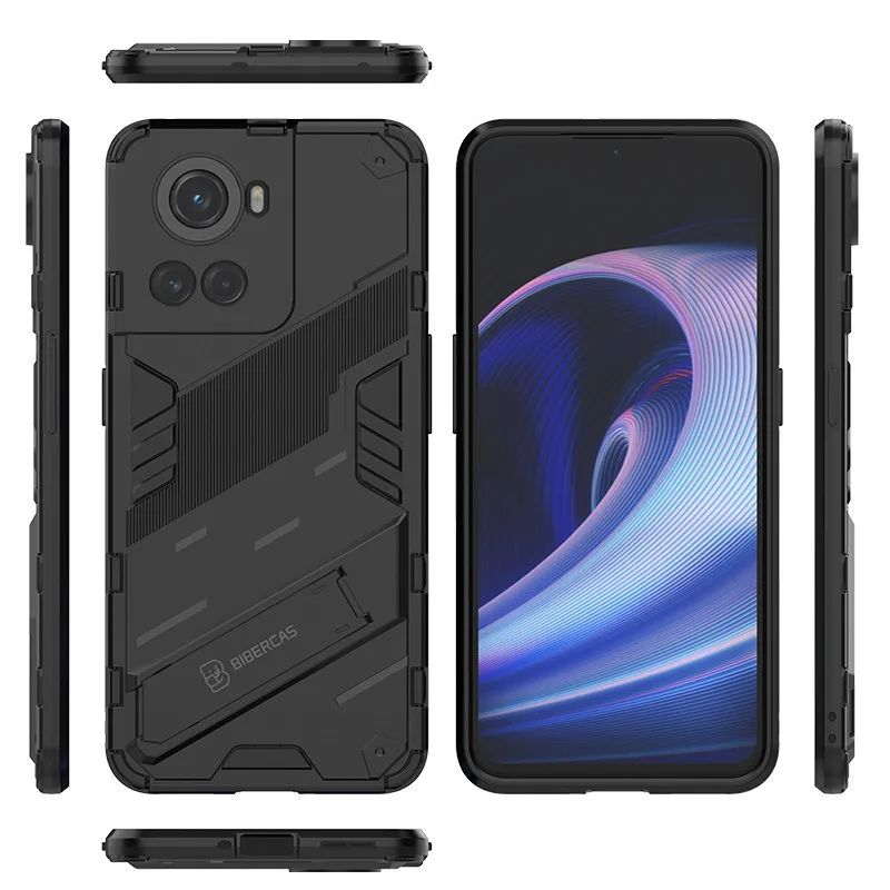 For OnePlus ACE 5G Case OnePlus ACE Cover 6.7 Inch Punk Stlye Rubber Hard Armor Stand Shockproof Bumper For OnePlus ACE Fundas