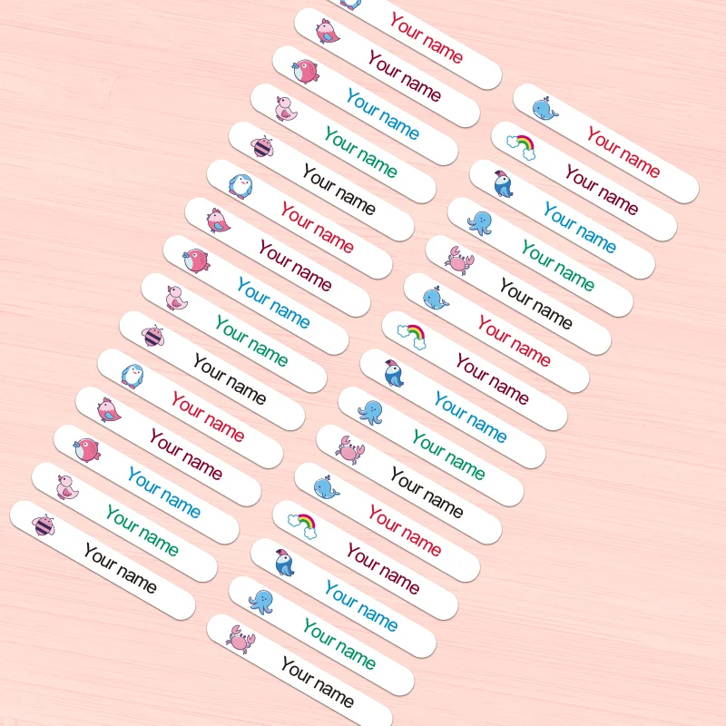 

Персонализированная водонепроницаемая наклейка с именем