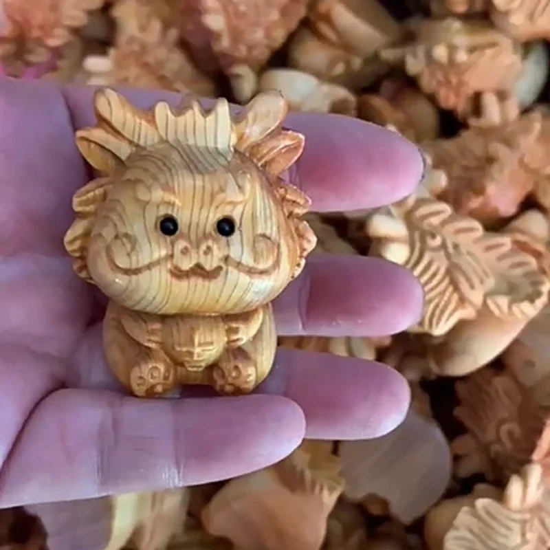 Мини-резьба по дереву 12 зодиаков животное крыса тигр кролик дракон змея лошадь