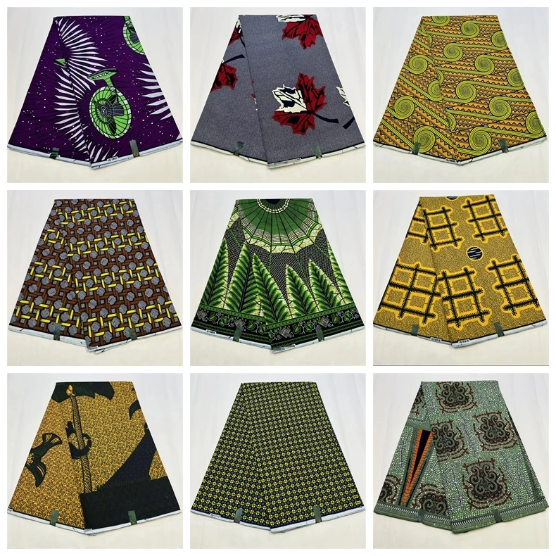 Ткань с восковым принтом Анкары Высококачественная африканская восковая 100%