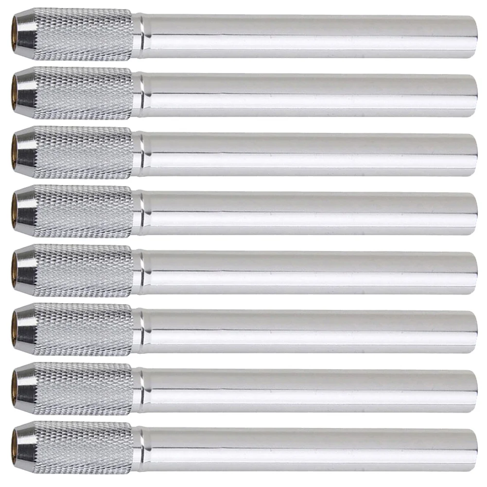 

8 Pcs Extender Metal Stand Artists Extension Holders Stainless Steel Office Write Tool Tools