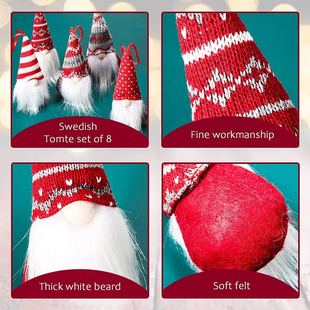 Тканевая кукла Рождественская подвеска уникальный рождественский гном