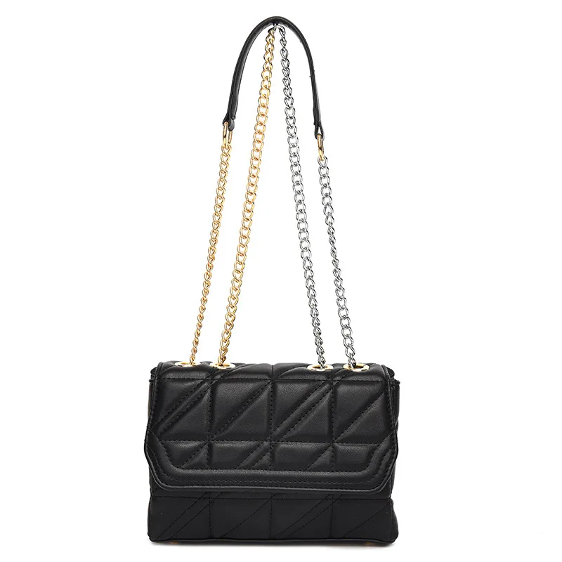 

2022 New Trendy Fashion Temperament One-shoulder Messenger Bags Western Style Diamond Chain Handbags Women's Small Square Bag Gg