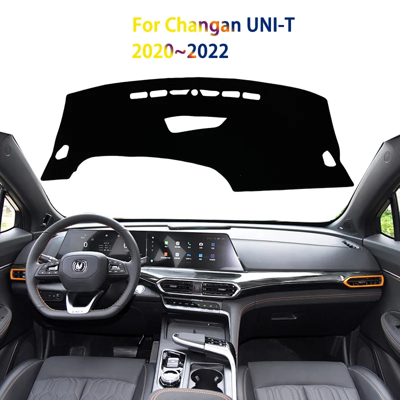 

Dashboard Cover Avoid Light Pad Instrument Platform Cover Mat Board For Changan UNI-T 2020~2022 Car Stickers Carpet Accessories