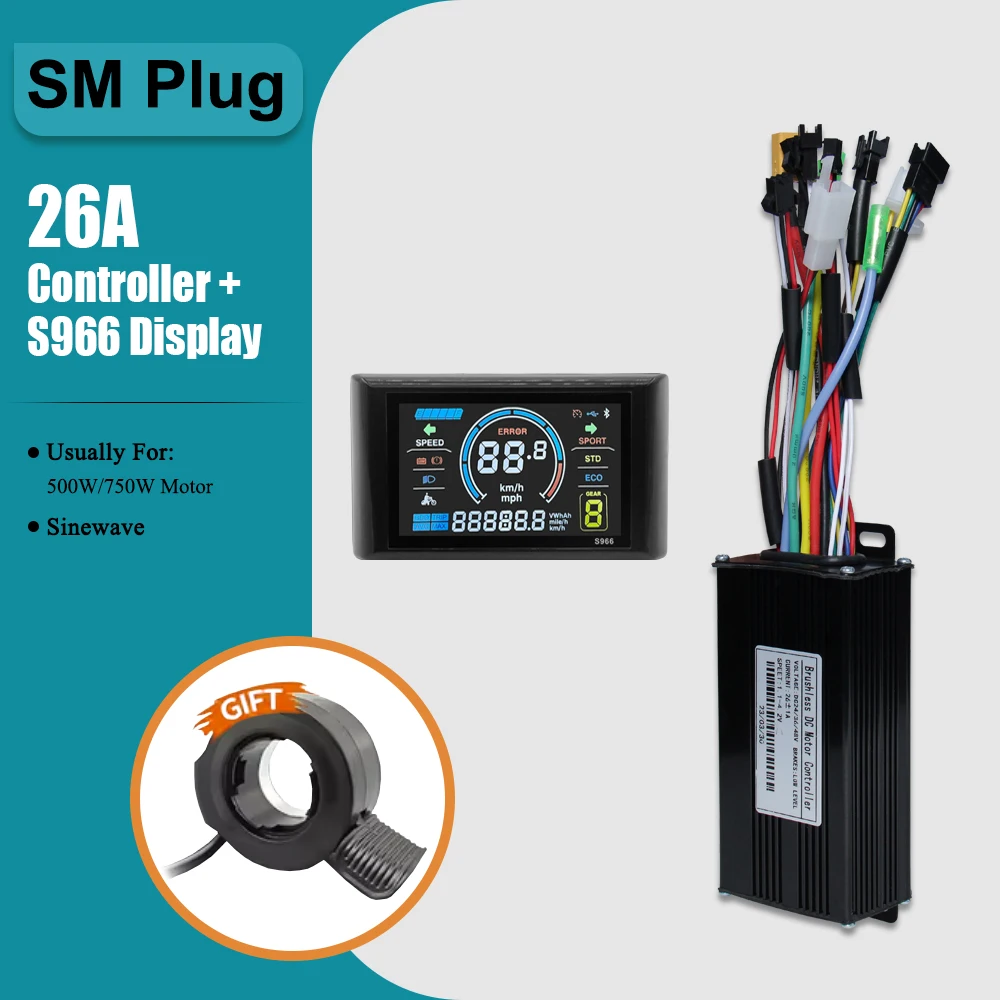 

RICETOO Синусоидальный контроллер JN17A/JN26A 36В 48В для электровелосипеда