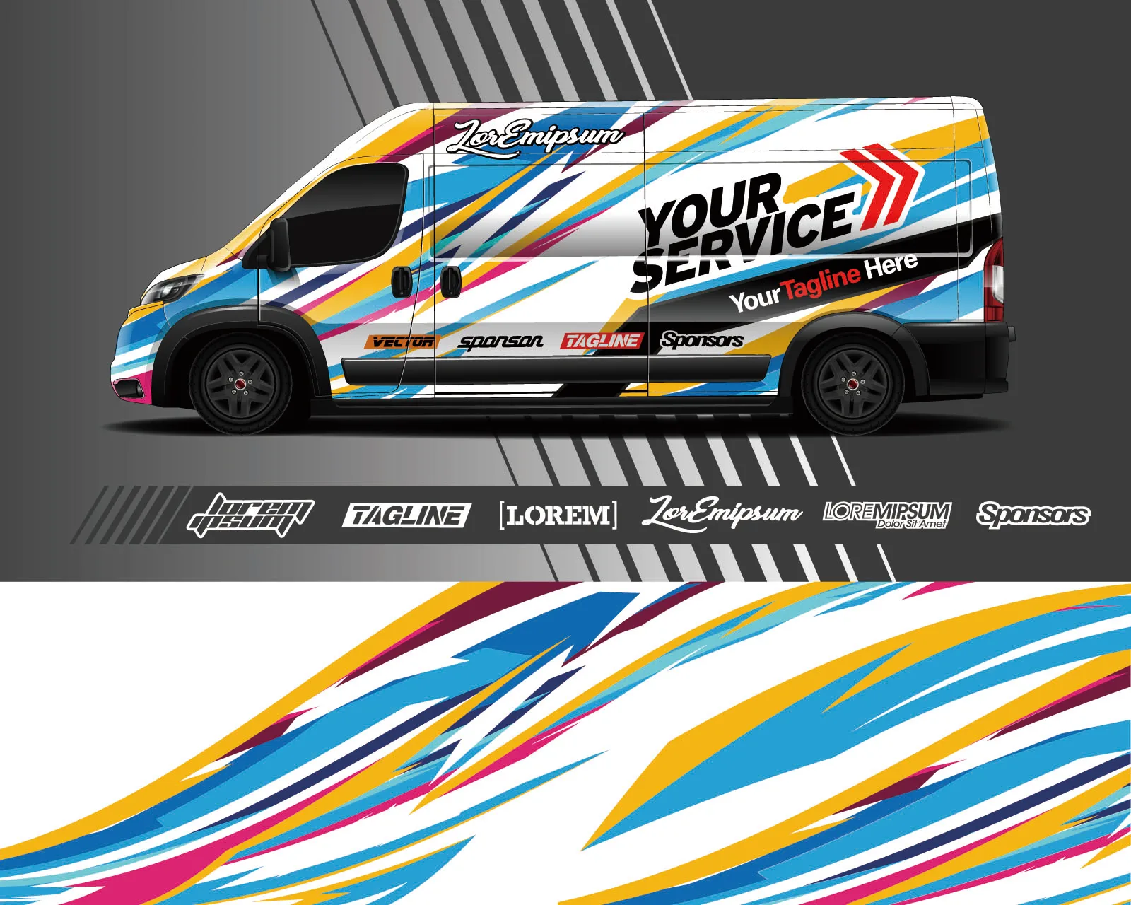 

Car Side Decal Racing Sport Door Styling Vinyl Colour Long Stripe Graphics Skirt Stickers for Any Car Size Car Body Accessories
