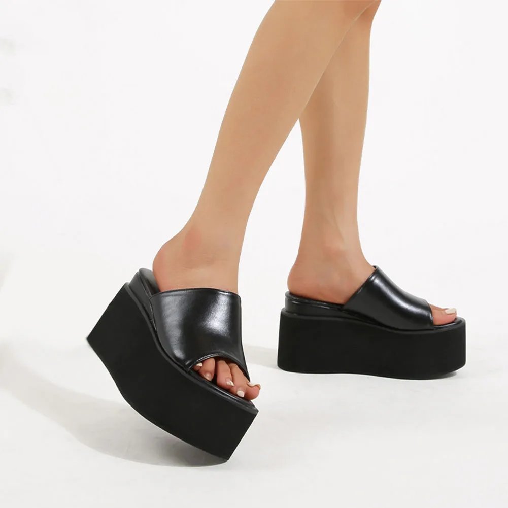 

AOSPHIRAYLIAN Sandals Women Summer 2023 Women's Espadrille Platform Slip On Slide Women's Shoes Chunky High Heels Sandals