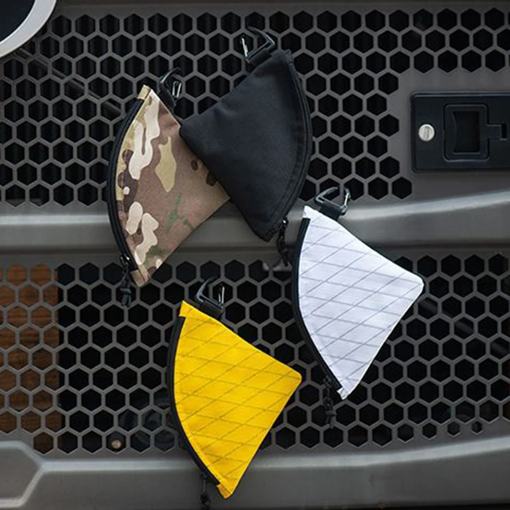 

1pc Multi-function Outdoor Bag with Hanging Buckle Manual Coffee Filter Paper Organization Bags Zipper Organizer Pouch