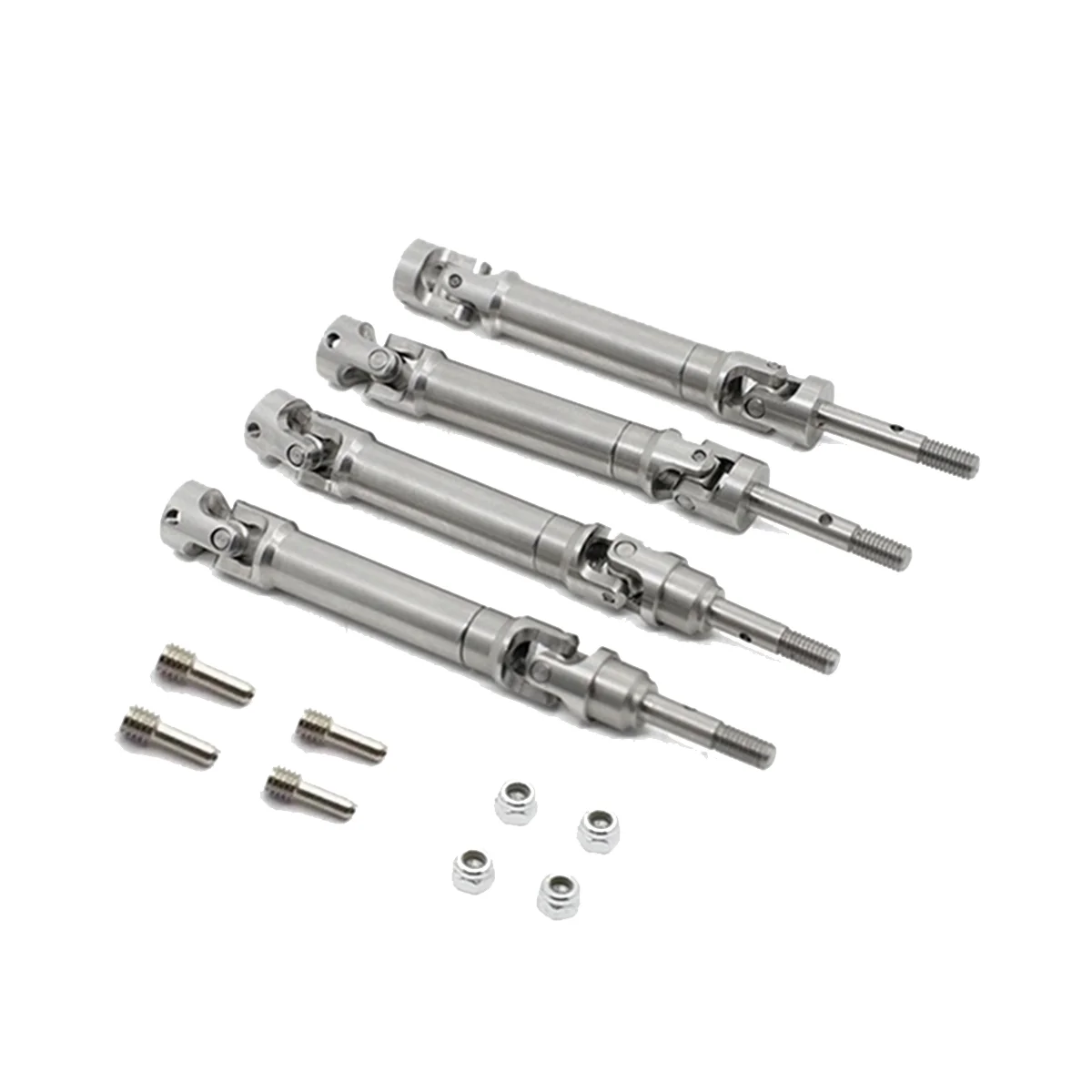 

4Pcs Metal Stainless Steel Drive Shaft CVD for 1/10 Traxxas Slash Rustler Stampede VXL 4WD RC Car Upgrade Parts