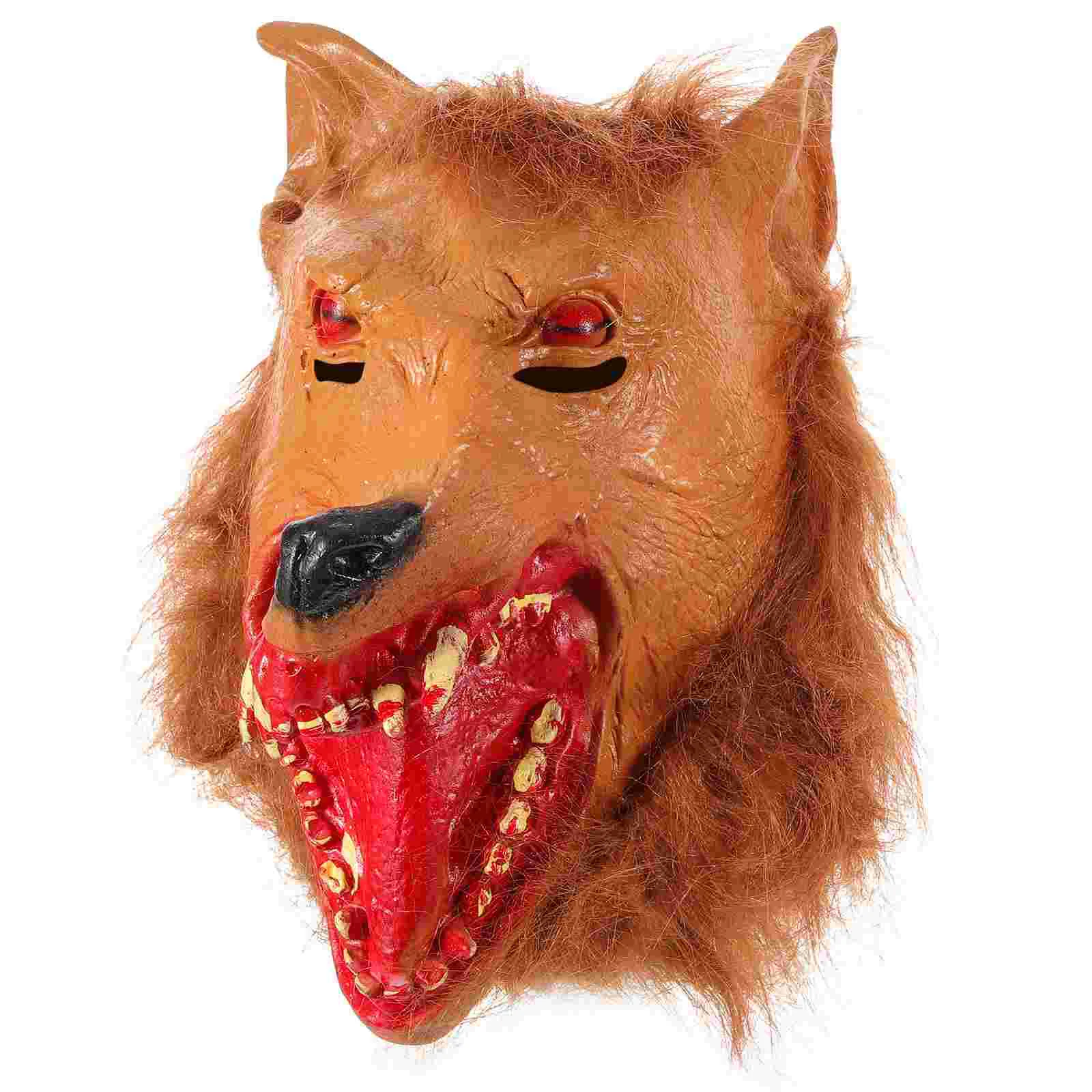 

Halloween Wolf Mask Photo Prop Cosplay Animal Carnival Party Supplies Animal-design