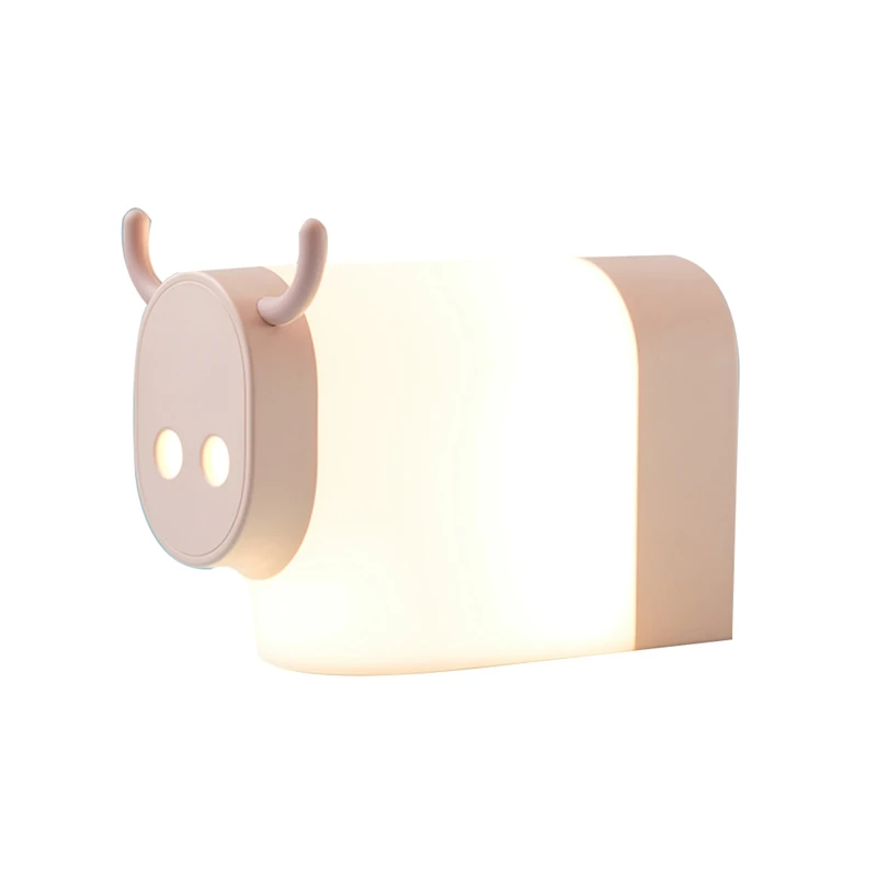 

Ночник, украшение для спальни, светодиодный Ночной светильник с USB-зарядкой в виде коровы, ночная прикроватная лампа