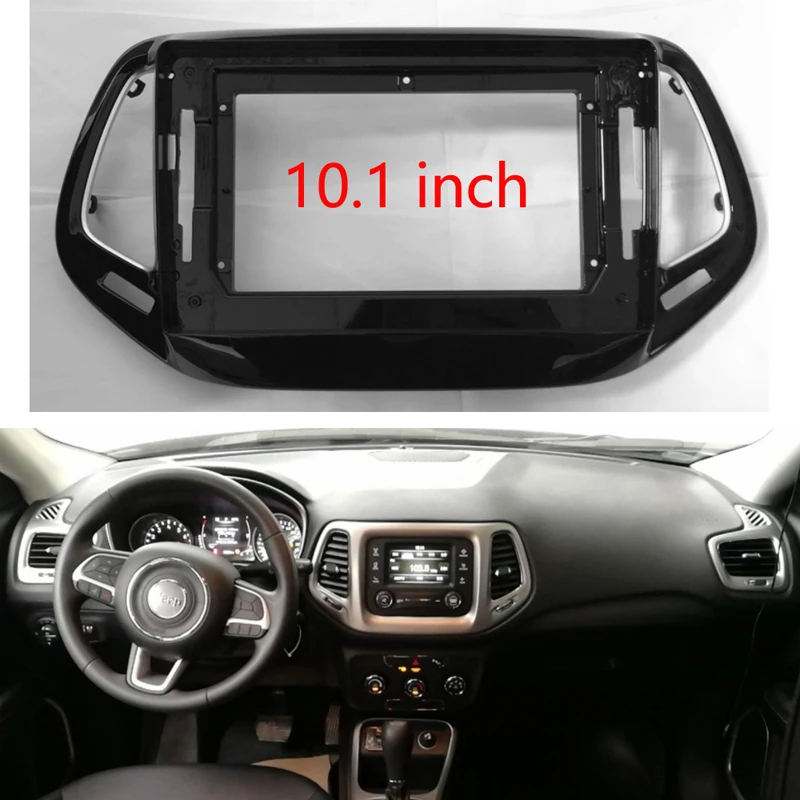 

Android 2din Автомобильная рама для JEEP Compass 2017- 2019, автомобильная рама для установки DVD GPS Mp5, комплект для крепления приборной панели