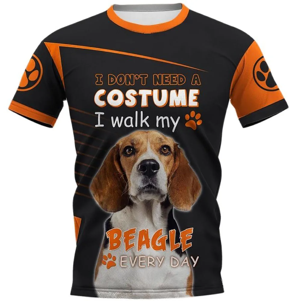 

3D printing Kawaii Pet Dog pattern Fashion Trend T-Shirt Casual O-Neck Unisex Loose Short Sleeve TShirt Comfortable Hip Hop Tops