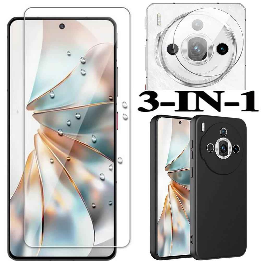 Защитный стеклянный чехол 3IN1 для ZTE nubia Z60S Pro защитная пленка из закаленного