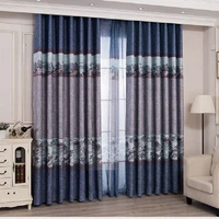 traditional curtains for living room chinese scenery blackout tulle window treatment for bedroom