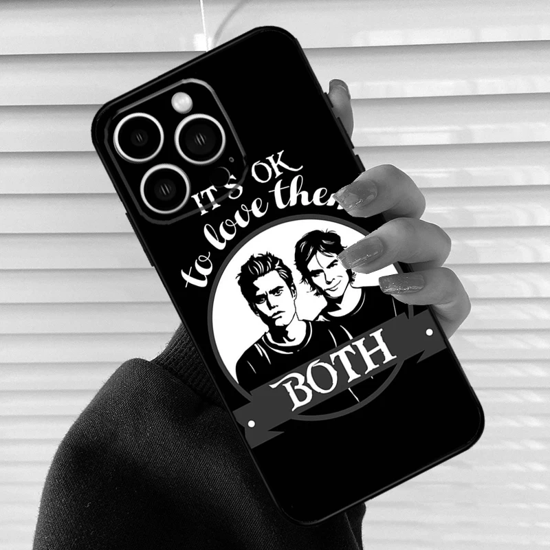 Чехол с дневниками вампира для iPhone 13 14 Pro Max 12 Mini 11 X XS XR 7 8 Plus SE 2020 мягкий чехол -