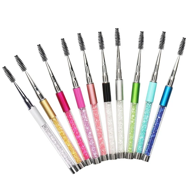 

Eye Brush for Eyelash Extension Disposable Separate Tube Design with Diamond Professional Personal Eye Brush Supplies