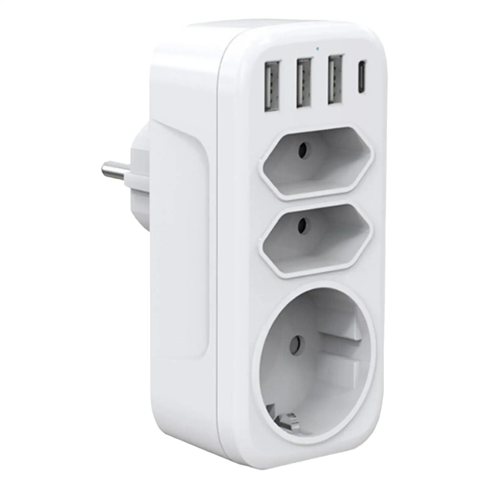 

EU Standard Socket 16A Power Outlet 3 USB Outlet Multi Plug Outlets Multi Plug Extender for Hotel Office Dormitory Bathroom