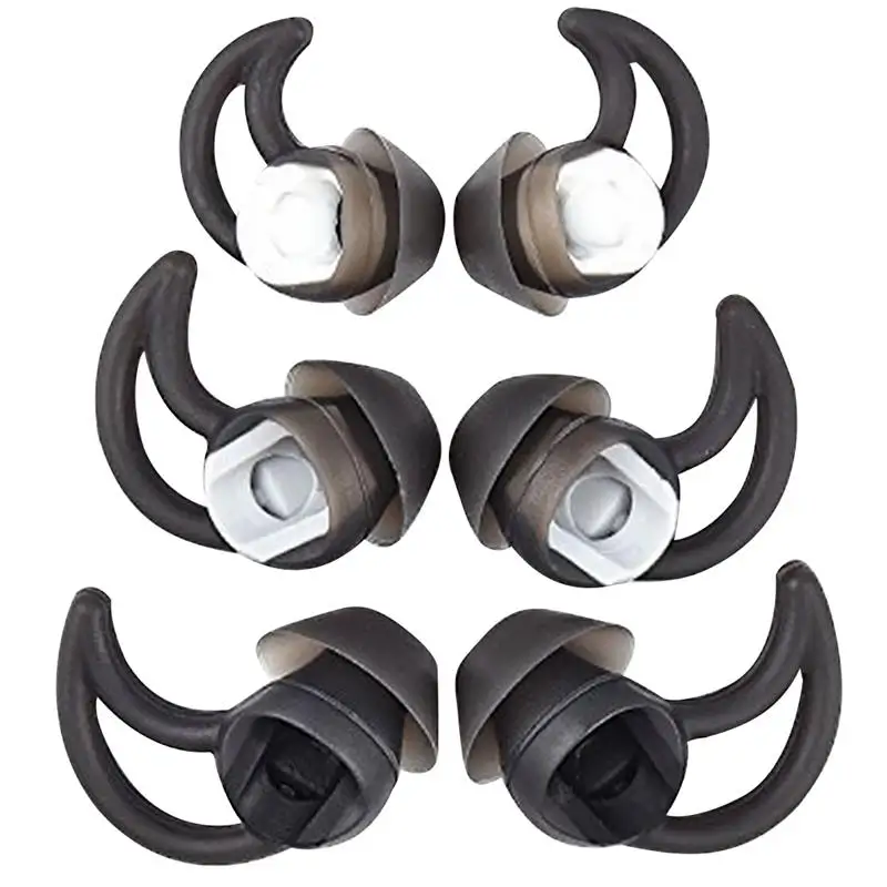 

3 Pairs Silicone Earbud Tips Eartips Replacement Shark Fin Ear Plug Set For Soundsport Wileless QC20 QC30 Earphones S/M/L