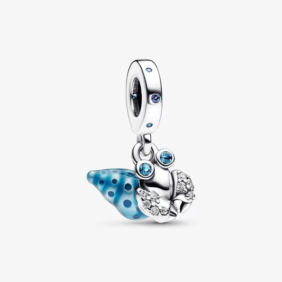 

2023 New 925 Sterling Silver Glow-in-the-dark Hermit Crab Dangle Charm Fit Original Pandora Bracelet Pendant DIY Jewelry