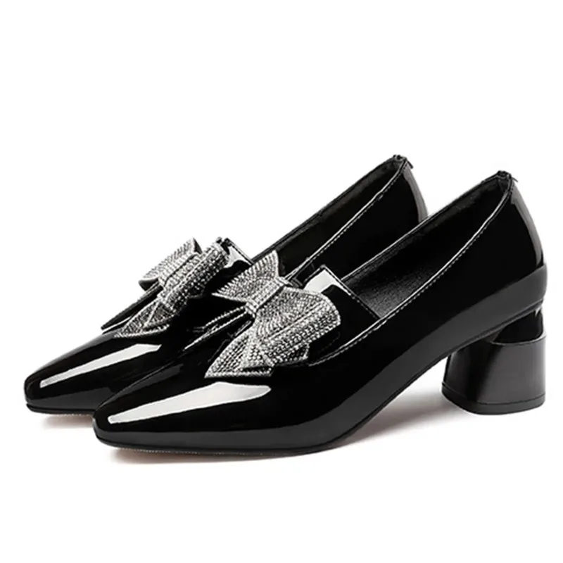 Женские уличные туфли на массивном каблуке Нескользящие дышащие повседневные