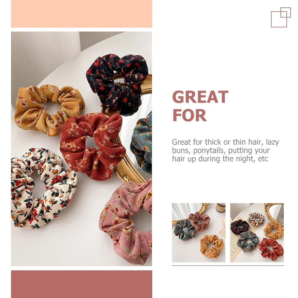 5 шт. драгоценные камни для волос женщин резинки вельветовые аксессуары галстуки