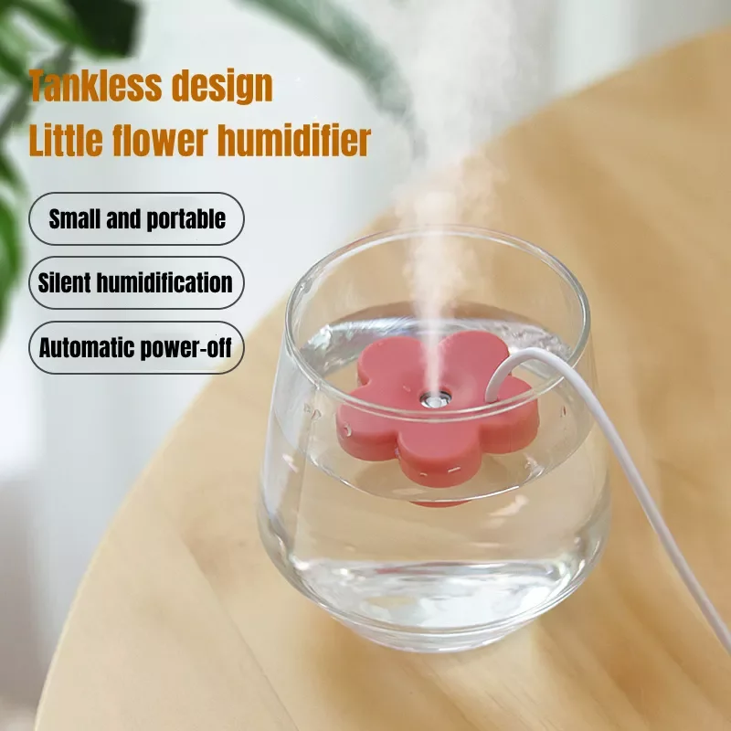 

No Limitation Container Travel Portable Mini Flower Air Humidifier USB Mist Maker Fogger Aroma Perfume Diffuser Humidificador