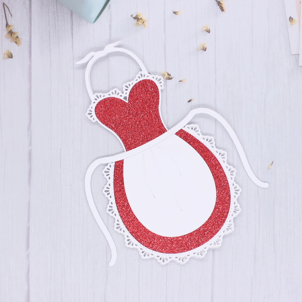 Большой элегантный фартук KSCRAFT металлические штампы трафареты для сделай сам