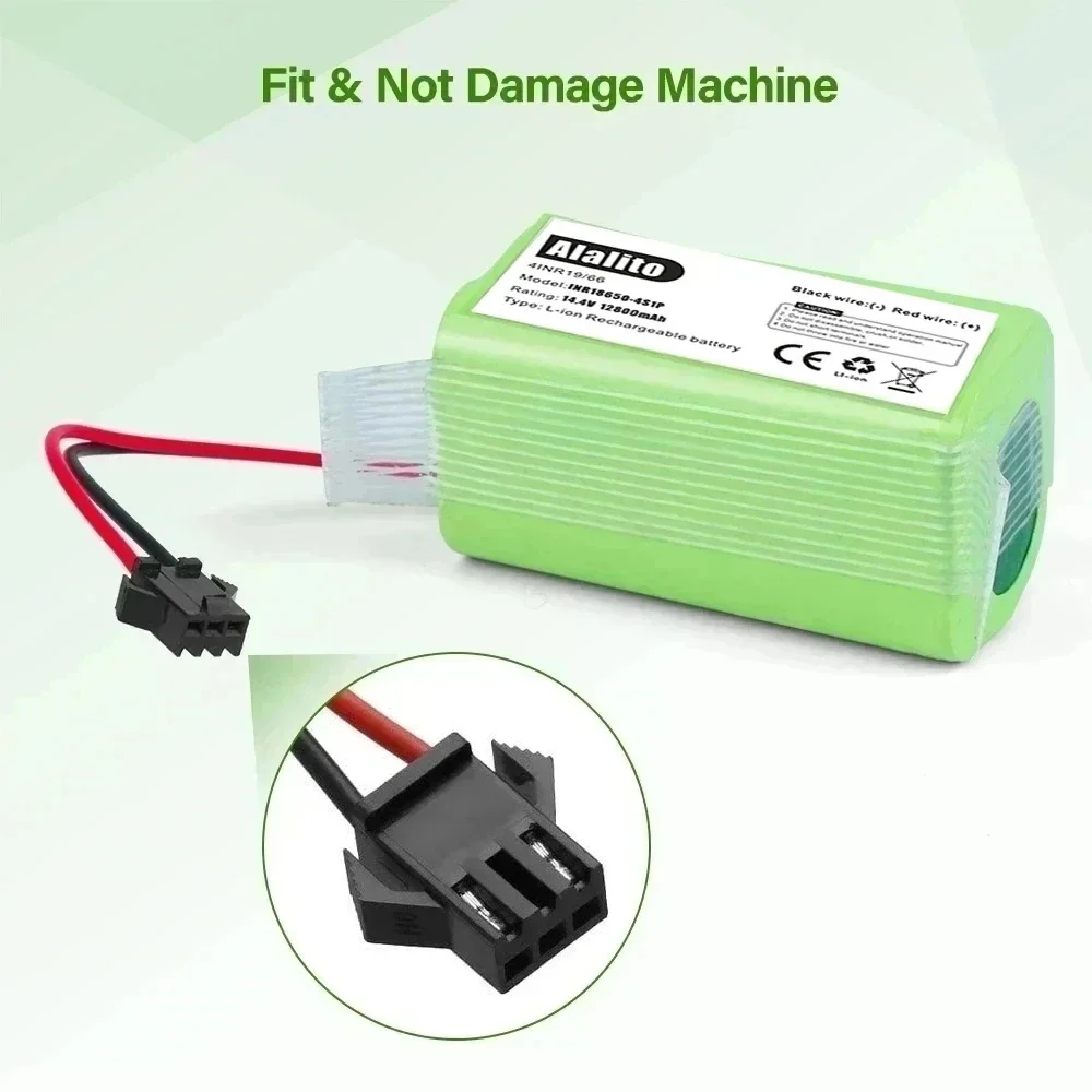 Литий-ионный аккумулятор 14 4 В 12800 мАч для Conga 990 1090 Tesvor X500 Ecovacs Deebot N79 N79S DN622 Eufy RoboVac 11