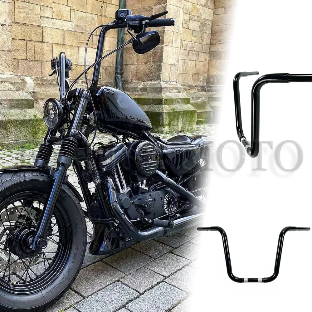 

Motorcycle 12" 14" 16" 18" Ape Handlebar 1-1/4 inch For Harley Softtail classic deluxe Road King LOW Rider Fat boy street Bob