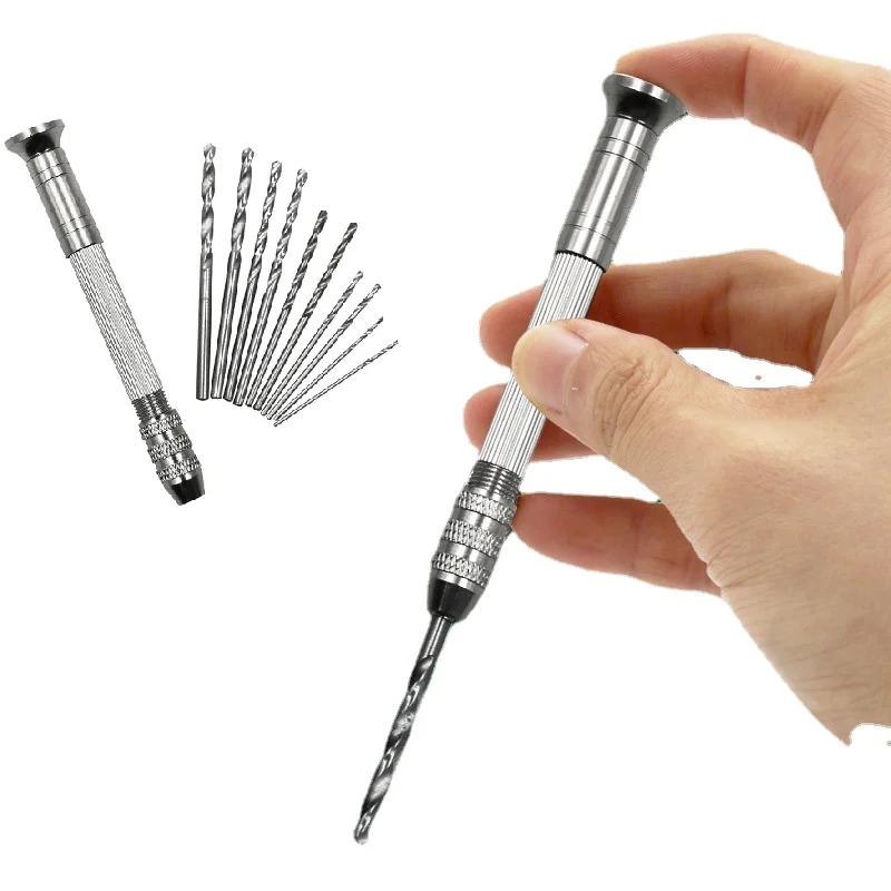 Walnut Amber Model Olive Kernel Puncher Hand Twisted Drill Hand Driller Wen Play DIY Tool
