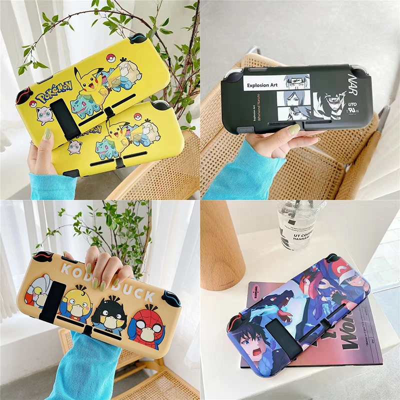 

Защитный чехол Kawaii Pokemon Pikachu Psyduck с героями мультфильмов для консоли Nintendo Switch Lite Joy-Con