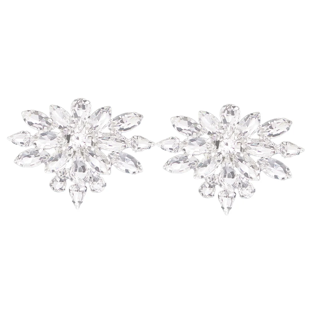 

1 Pair Wedding Shoes Buckles Fashion Detachable Exquisite Shoe Clip Shoe Buckle Rhinestone Shoe Buckle for Decor Shoes