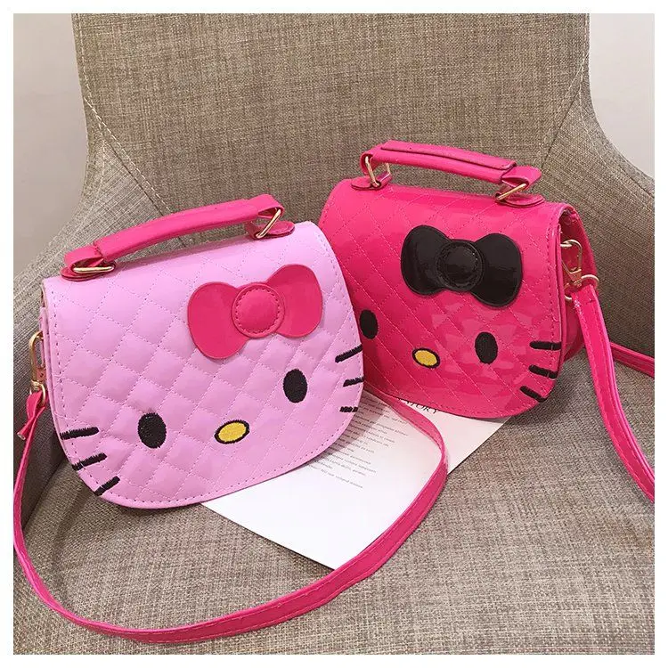 

[Parent-Child Essentials] Mini Children's Bag Girl Shoulder Bag Princess Messenger Bag Sanrio Kt Cat Cartoon Small Bag Gift