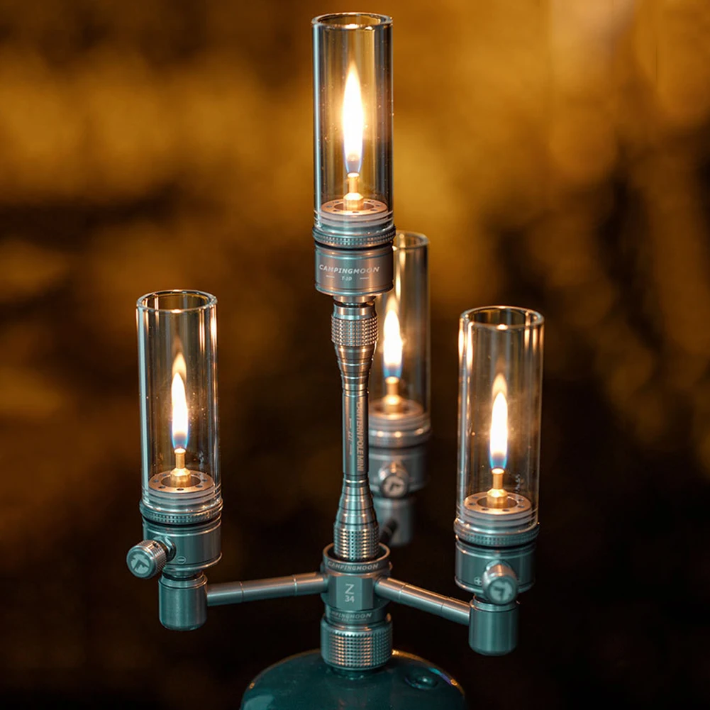 

Portable Gas Candle Lamp Mini Wickless Tent Gas Lamp Night Light Camping Lantern For Outdoor Hiking Backpacking Fishing