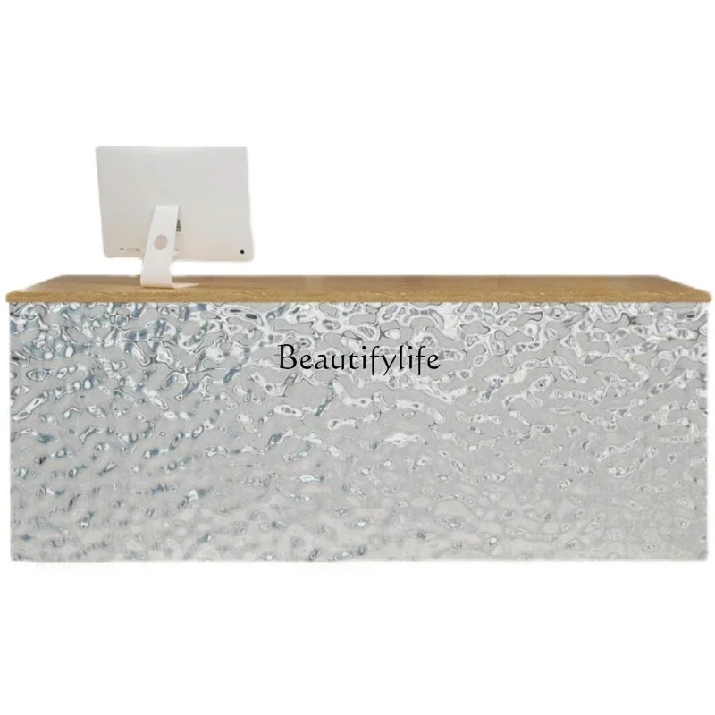 Касса Простая современная водная гофрированная нержавеющая сталь Небольшая