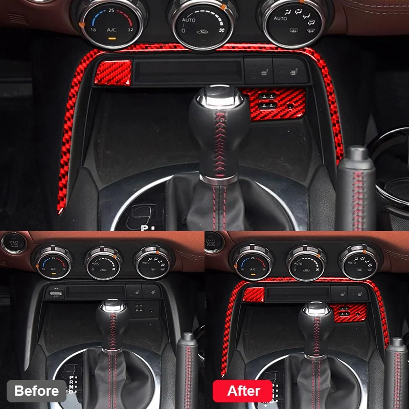 

Аксессуары для салона автомобиля, панель управления центральной кнопкой для Mazda декоративная наклейка на рамку Miata ND 2015-2021