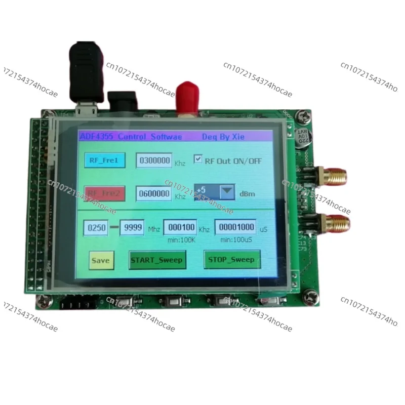Модуль ADF4355 сенсорный цветной экран радиочастотный источник сигнала VCO