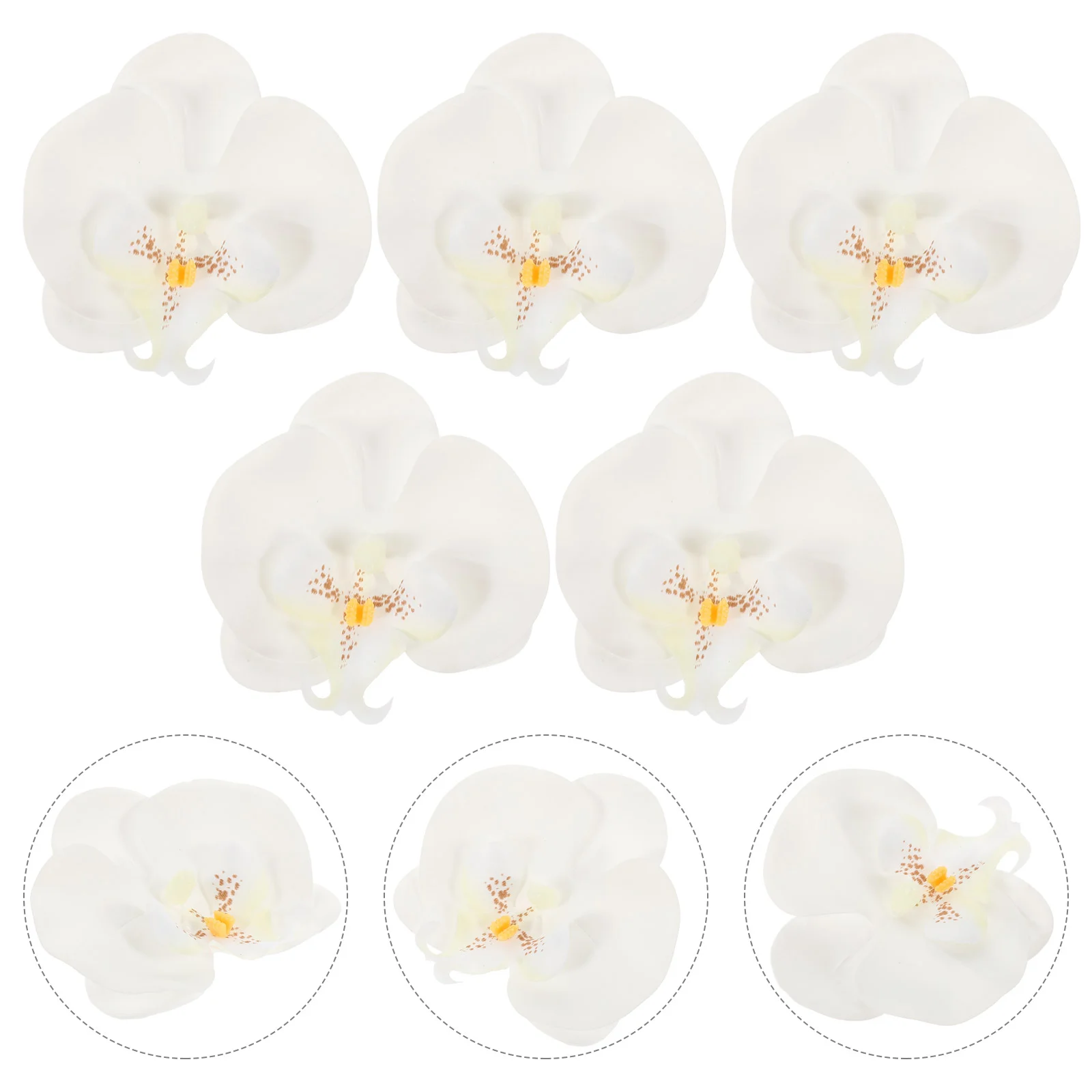 5 шт. ручной работы DIY цветы фаленопсиса изготовление головных уборов аксессуары