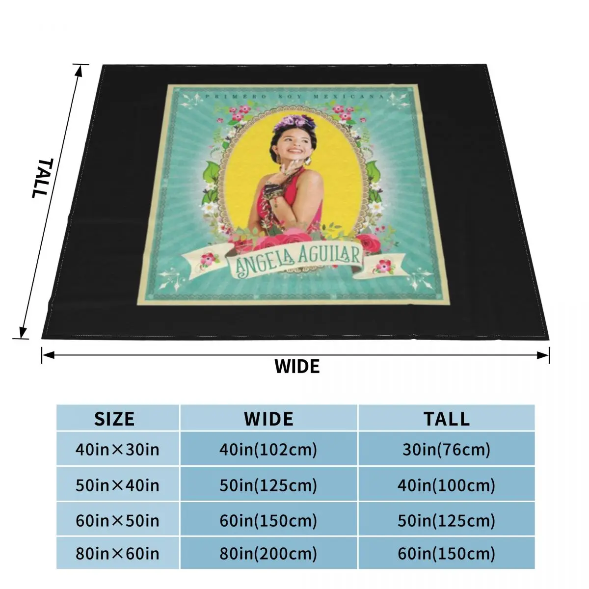 Супермягкое Флисовое одеяло Ngela Aguilar-1 Soy мексиканский альбом 2018