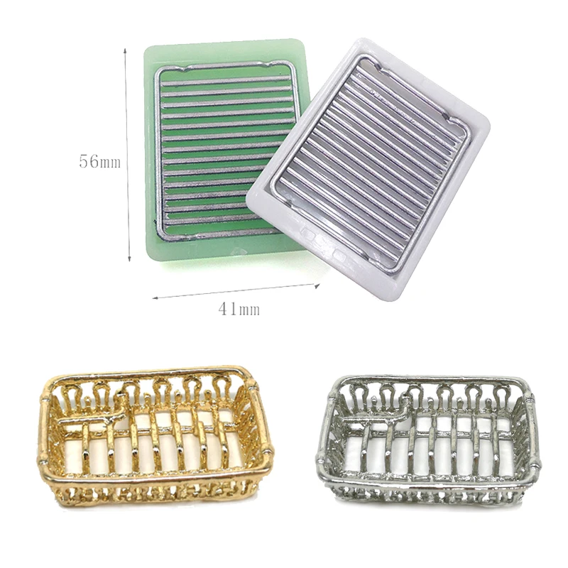 

1: 12 миниатюрная металлическая мини-стойка для посуды для кукольного домика, имитация мебели, полка для хранения, модель игрушек, модель фильтра, реквизит для сцены