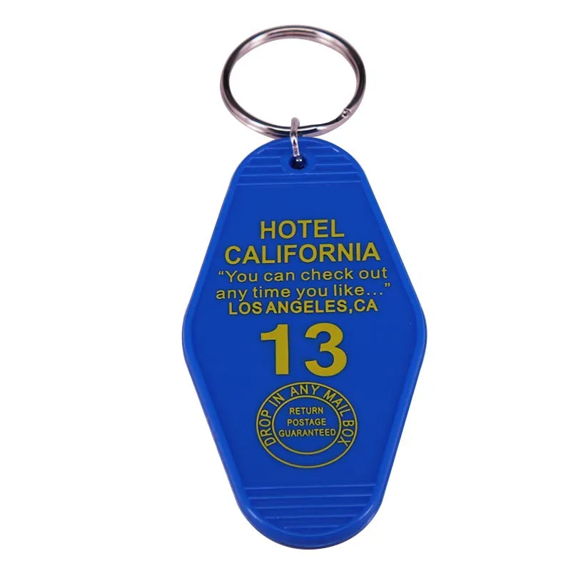 

Hotel California Vintage Hotel style key chain rock Eagle enthusiast accessories