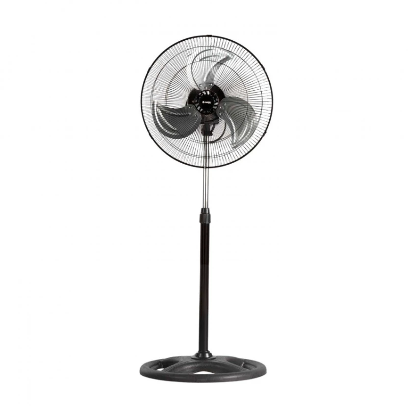Raydan Home-Industrial standing fan, black, 75W, Ø 45cm, with 3 speeds, portable, silent, for Home, summer