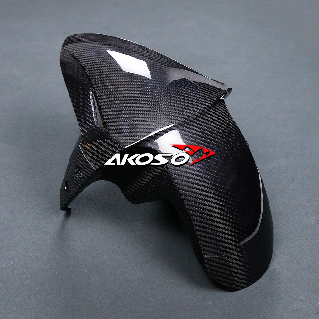 _ 100% 3K полный углеродное волокно мотоциклетный передний брызговик комплект