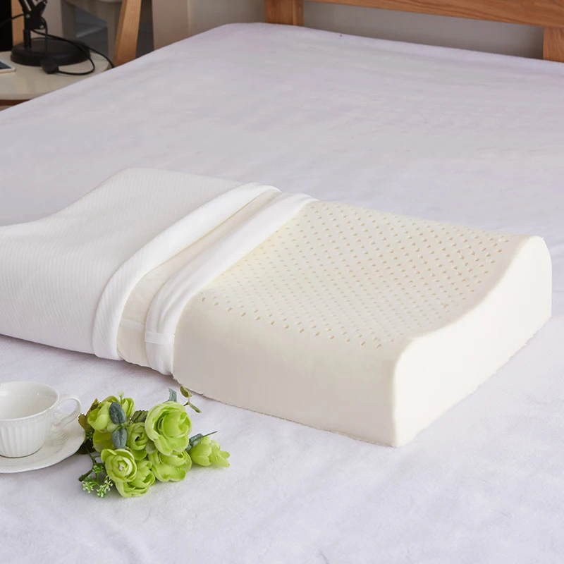 

Natural Latex Pillow Sleeping Bedding Cervical Pillow Health Neck Bonded Massage Care Memory Pillow 40x60 30x50 Decor LSL40YH